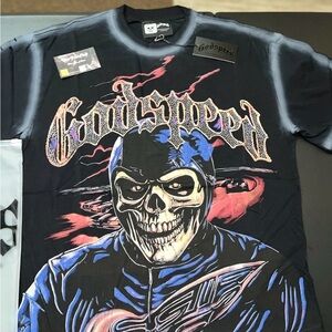 Godspeed Black Rhinestone T-Shirt